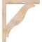 Ekena Millwork Funston Block Smooth Bracket w/ Offset Brace, Douglas Fir, 5 1/2"W x 36"D x 40"H BKT0604X36X40FST05SDF - alternate 3